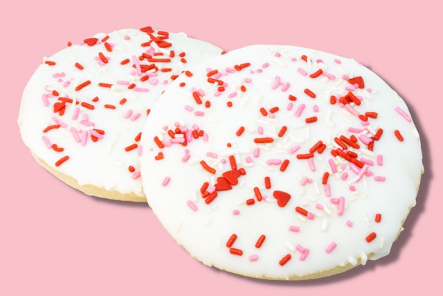 63020 Valentine sprinkle cookie on color Medium