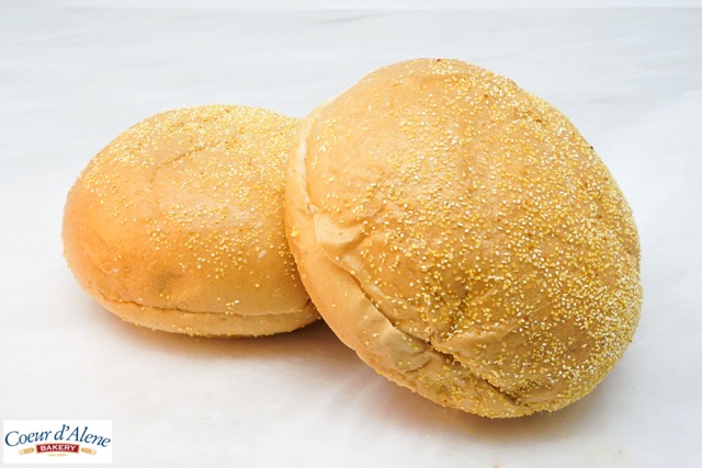 122172 Cornmeal Burger Buns 4 12 inch 8pk 2 Medium