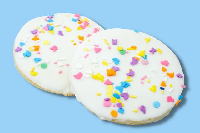 63020 Easter Decorator Iced Sugar Cookie with sprinkles Medium