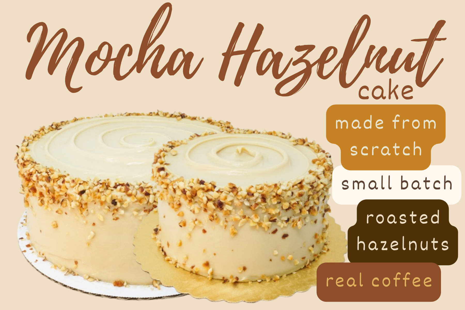 lactose and fructose free mocha hazelnut cake - Intoleran US