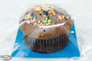 39615 Chocolate Cupcake w/Sprinkles - Wrapped - 6ct