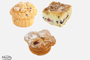 Summer Berry Box - 2 each berry coffee cake, berry muffin, raspberry cream cheese cups- 6ct